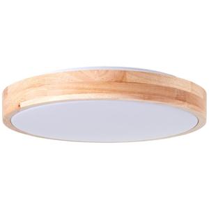 Brilliant Houten plafondlampSlimline Ø 34,5cm - G80569A75