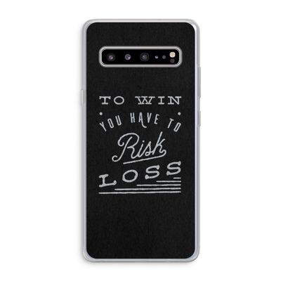 Risk loss: Samsung Galaxy S10 5G Transparant Hoesje