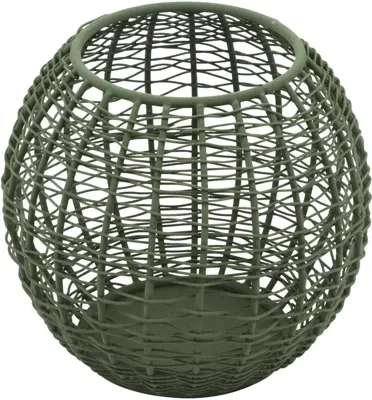 Countryfield theelichthouder metaal sabi 14.5x14cm groen