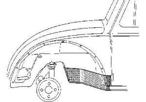 Oversizedeel Vw Kever Plaat Ach Vrwiel 580108