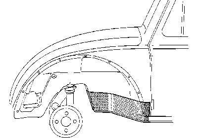 Oversizedeel Vw Kever Plaat Ach Vrwiel 580108