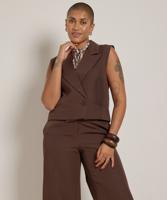 kort gilet met knoopsluiting