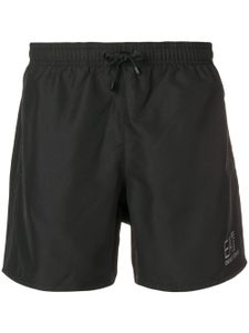 Ea7 Emporio Armani short de bain à logo imprimé - Noir