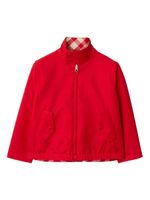 Burberry Kids veste réversible Harrington à carreaux - Rouge - thumbnail