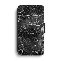 Zwart marmer: iPhone XS Max Flip Hoesje