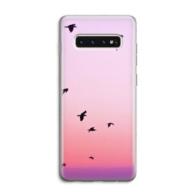 Fly away: Samsung Galaxy S10 4G Transparant Hoesje