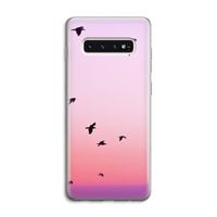 Fly away: Samsung Galaxy S10 4G Transparant Hoesje