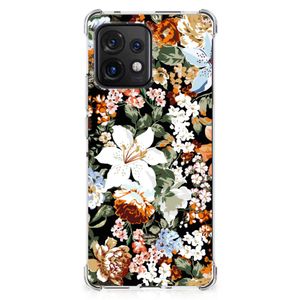 Case voor Motorola Edge 40 Pro Dark Flowers