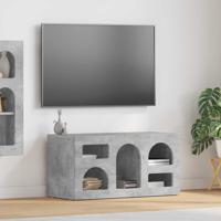 TV-kast Beton Grijs 80 x 35 x 40 cm Bewerkt hout