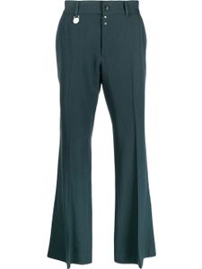 MM6 Maison Margiela pantalon évasé en laine - Vert