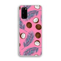 Kokosnoot roze: Samsung Galaxy S20 Transparant Hoesje
