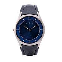 Horlogeband Skagen 619XXLTLN Leder Zwart