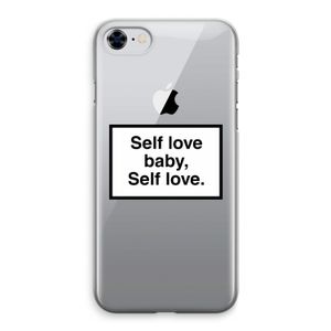 Self love: iPhone 8 Transparant Hoesje