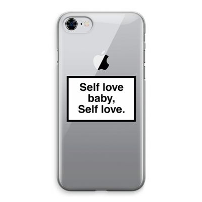 Self love: iPhone 8 Transparant Hoesje