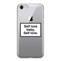 Self love: iPhone 8 Transparant Hoesje