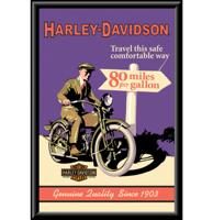 Harley-Davidson Travel This Safe Comfortable Way Ingelijste Print LAATSTE STUKS