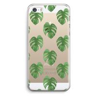 Monstera leaves: iPhone 5 / 5S / SE Transparant Hoesje