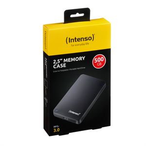 Intenso Memory Case 2.5" USB 3.0 externe harde schijf 500 GB 5400 RPM 2.5" USB Type-A 3.2 Gen 1 (3.1 Gen 1) Zwart