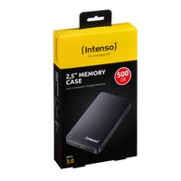 Intenso Memory Case 2.5" USB 3.0 externe harde schijf 500 GB Zwart - thumbnail