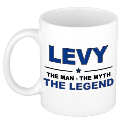Levy cadeau mok - man myth legend - naam koffiemok - 300 ml - collega - vaderdag