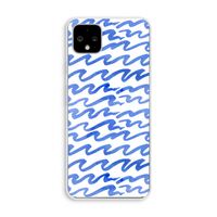 Blauwe golven: Pixel 4 XL Transparant Hoesje