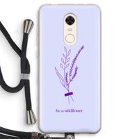 Be a wildflower: Xiaomi Redmi 5 Transparant Hoesje met koord