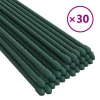 vidaXL Plantenstaken 30 st 115 cm staal groen - thumbnail