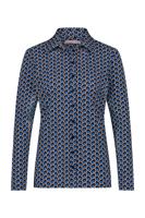 Poppy bird shirt - black/cobalt - 07145