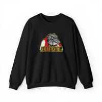 Sweater loose regular zwart - Bulldog Rotterdam - logo voor groot