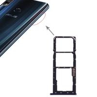 SIM-kaart lade + SIM-kaart lade + micro SD-kaart lade voor ASUS ZenFone Max Pro (m2) ZB631KL (blauw)