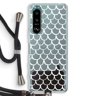 Dakpannetjes: Sony Xperia 5 III Transparant Hoesje met koord