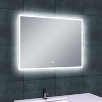 Wiesbaden Quatro LED Badkamerspiegel 80x60cm - Dimbaar met Spiegelverwarming
