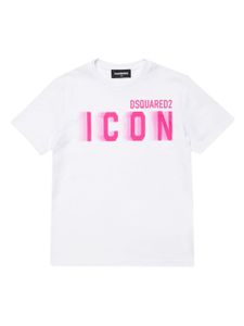 DSQUARED2 KIDS t-shirt en coton à logo imprimé - Blanc