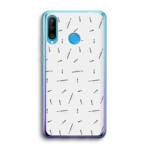 Hipster stripes: Huawei P30 Lite Transparant Hoesje