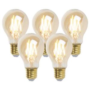 LUEDD Set van 5 E27 dimbare LED lampen goldline 5W 380 lm 2200K