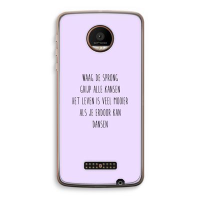Sprong: Motorola Moto Z Force Transparant Hoesje