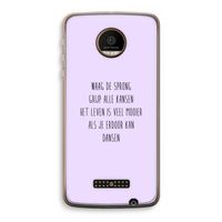 Sprong: Motorola Moto Z Force Transparant Hoesje