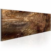 Schilderij - Kosmische Rivier , bruin , 150x50cm