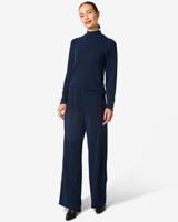 HEMA Damesbroek Erin glitter blauw (blauw)