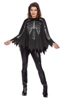 Poncho skelet strass steentjes Poncho skelet strass steentjes