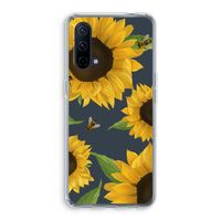 Sunflower and bees: OnePlus Nord CE 5G Transparant Hoesje