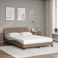 Bedframe "Dover" kunstleer cappucinnokleurig 140x190 cm