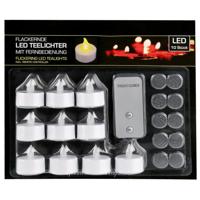 Cepewa Kaarsen - LED - 10 st - 3,5 cm - met afstandsbediening