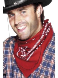 Cowboy bandana rood
