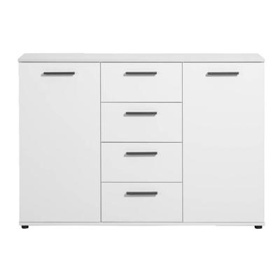Leen Bakker - Kast Praag - 85x120x35 Cm - Spaanplaat - Wit