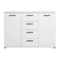 Leen Bakker - Kast Praag - 85x120x35 Cm - Spaanplaat - Wit