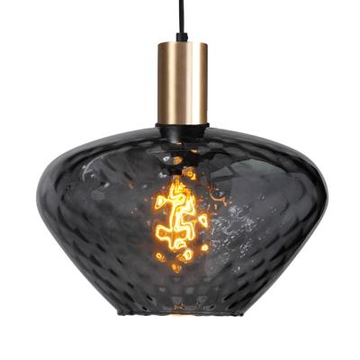 Masterlight Hanglamp goudPorto met Blossom smoke glas - Ø 30cm - 2710-05-02-8