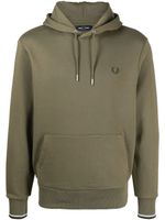 Fred Perry hoodie à logo brodé - Vert