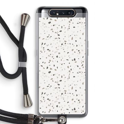 Terrazzo N°14: Samsung Galaxy A80 Transparant Hoesje met koord
