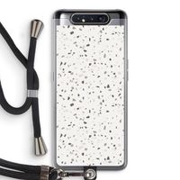 Terrazzo N°14: Samsung Galaxy A80 Transparant Hoesje met koord